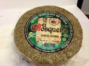 queso de oveja curado en romero