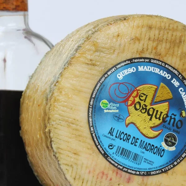 queso curado en licor de madroño