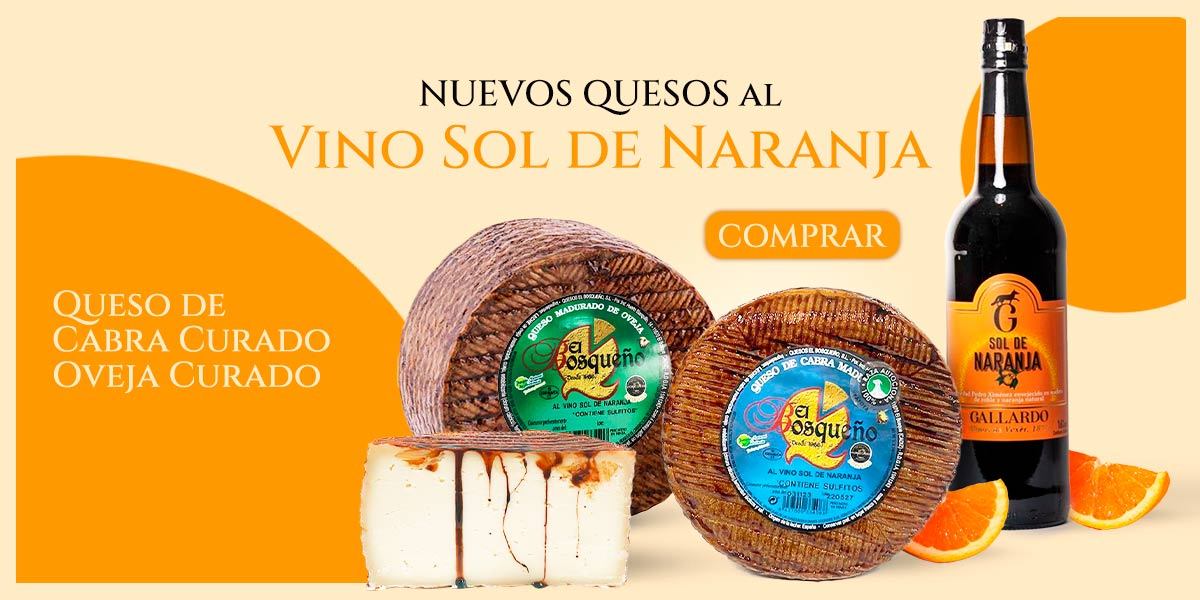 quesos al vino sol de naranja