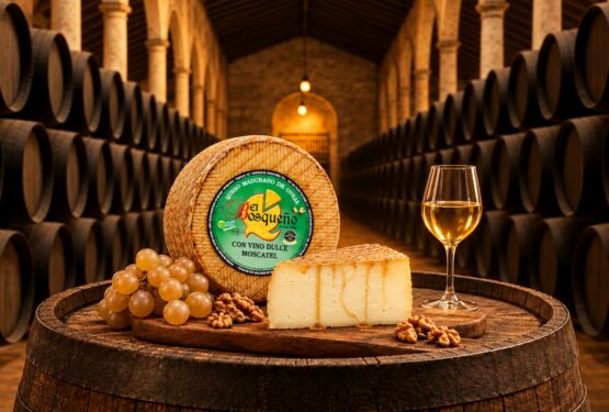 queso oveja con vino dulce moscatel